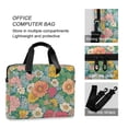 thumbnail image 4 of FORMRS 16" Laptop Bag Carrying Sleeve Case with Handle Travel Shoulder Briefcase, Floral Pattern, 4 of 8