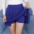 thumbnail image 5 of Women Sport Pleated Mini Skirt Candy Color Skater Tennis Skirt Uniform High Waist Short Skirt Safe for Badminton Cheerleader, 5 of 6