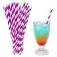 thumbnail image 2 of 100 Pcs Eco-Friendly Drinking Paper Straws, Assorted Colors for Holiday Celebrations, Beverage Accessories, Pastry Decor, Drinkware Supplies, 2 of 8