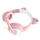 thumbnail image 1 of Seitruly G19 Pink Cat Ear Cute Girl Auriculares para juegos con micrófono Reducción de ruido Estéreo Música RGB Flash Light Auriculares con cable Cables de audio/vídeo Rosado, 1 of 8
