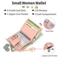 thumbnail image 5 of GAEKEAO Small Wallet for Women Zipper Pocket Coin Purse, 5 of 8