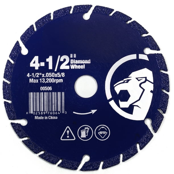Stark 41/2" inch Ultra Fast Diamond Cut Off Wheel Abrasive 5/8 Arbor