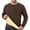 Coffee, variant on Mens Lined Sweatshirts Thermal Comfort Fit Round Neck Long Sleeve Mes Activewear,Green,XL