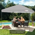 thumbnail image 6 of Best Choice Products 12x12ft Easy Setup Pop Up Canopy w/ 1-Button Setup, Wheeled Case, 4 Weight Bags - Light Gray, 6 of 8