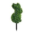 thumbnail image 2 of Jingjianm Lifelike Artificial Boxwood Topiary Bunny Indoor Outdoor Garden Decor UV Resistant, Maintenance-Free Green, 2 of 5