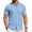 Light Blue, variant on Mens Knit Shirt Short Sleeve Button Down Shirts Casual Summer Beach Vintage Polo Shirts