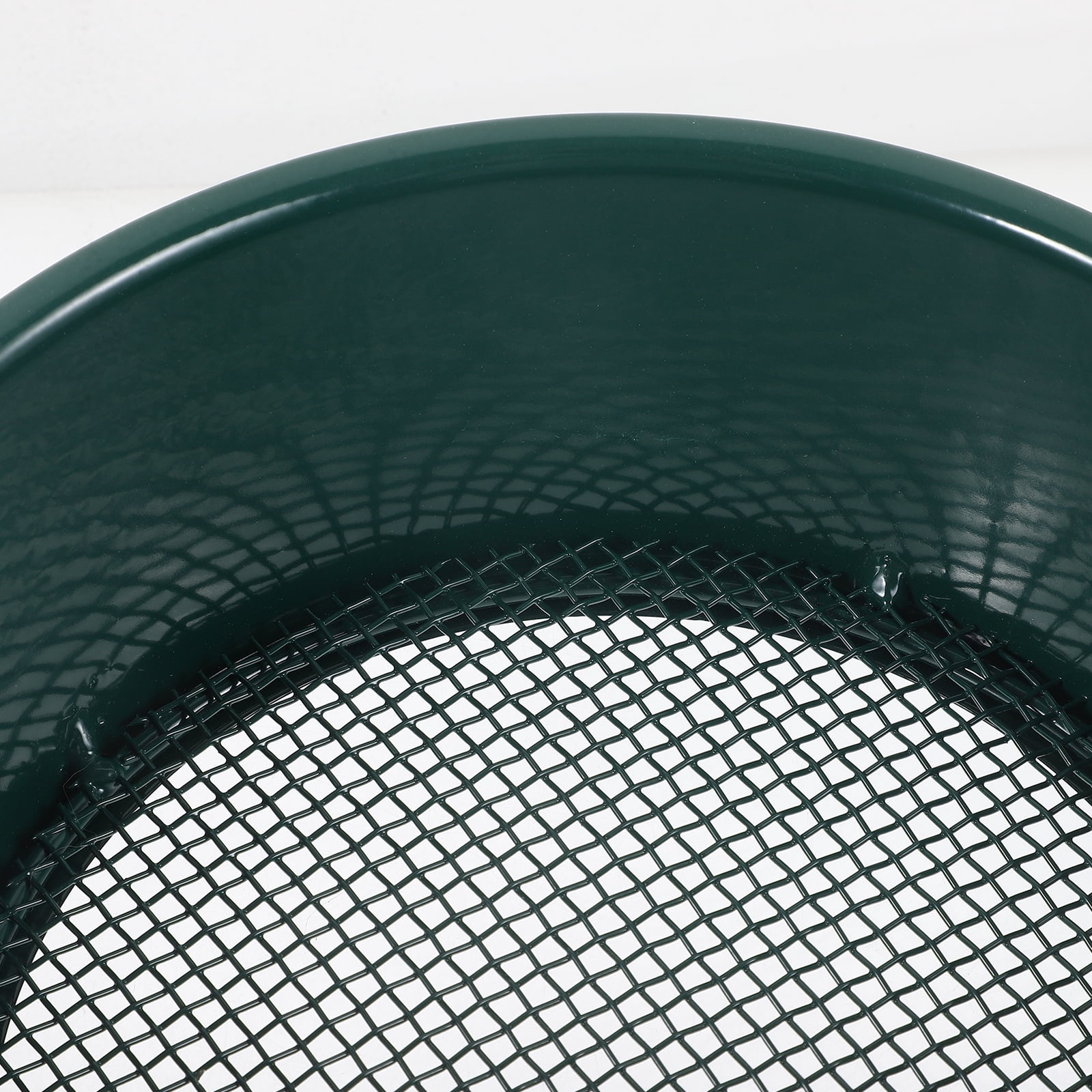 Tamis à Terre De Jardin - Trou Rond 7 Mm, Diamètre 20 Cm, Pour Filtrer Sol Et Enlever Pierres Et Débris, Métal Argenté