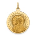 thumbnail image 5 of Auriga Fine Jewelry 14K Yellow Gold Matka Boska Medal Charm for Women (Length - 25mm, Width - 19mm), 5 of 6