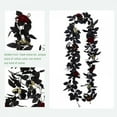 thumbnail image 7 of Jlong 5.9FT Artificial Black Rose Vine for Halloween Decor, Hanging Black Silk Flower Garland for Outdoor Home Wall Decorations, 7 of 7