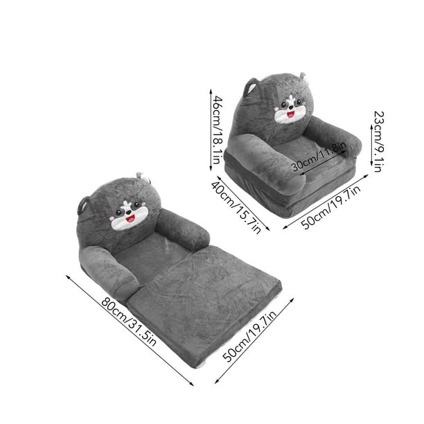 HURRISE Canapé pliable pour enfants Canapé bébé 2 en 1 pliable pour