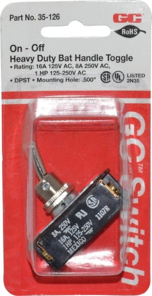 GC/Waldom DPST Heavy Duty On-Off Toggle Switch - Walmart.com