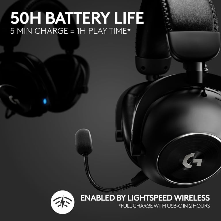 Logitech G PRO X 2 LIGHTSPEED Wireless Gaming Headset, Detachable