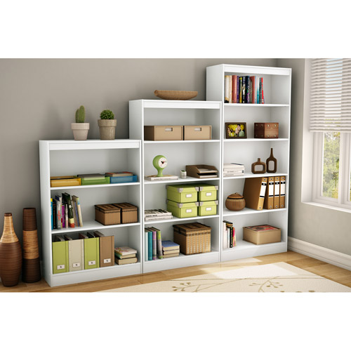 South Shore Smart Basics 4-Shelf Bookcase, Multiple Finishes