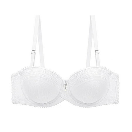 

Underwired Comfort Permeable Support Lace Breathable High Quality Lining Bra For Woman White 36b