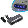 Universal Vehicle Charging Adapter 4Port Car Power Socket