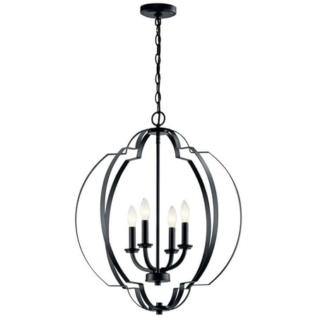 

Kichler Voleta 22 Wide Black 4-Light Foyer Pendant
