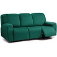 thumbnail image 1 of Funda de sofá reclinable ULTICOR, 8 piezas, jacquard, 3 plazas, verde azulado, 1 of 6