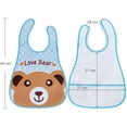 thumbnail image 2 of Babero para bebé, juego de 12 baberos impermeables unisex para bebé, pañuelo Eva, babero para bebé, delantal, babero para bebé, babero para bebé de 6 meses a 6 años, 2 of 5