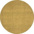 thumbnail image 1 of Ahgly Company Indoor Round Abstract Brown Modern Area Rugs, 7' Round, 1 of 4