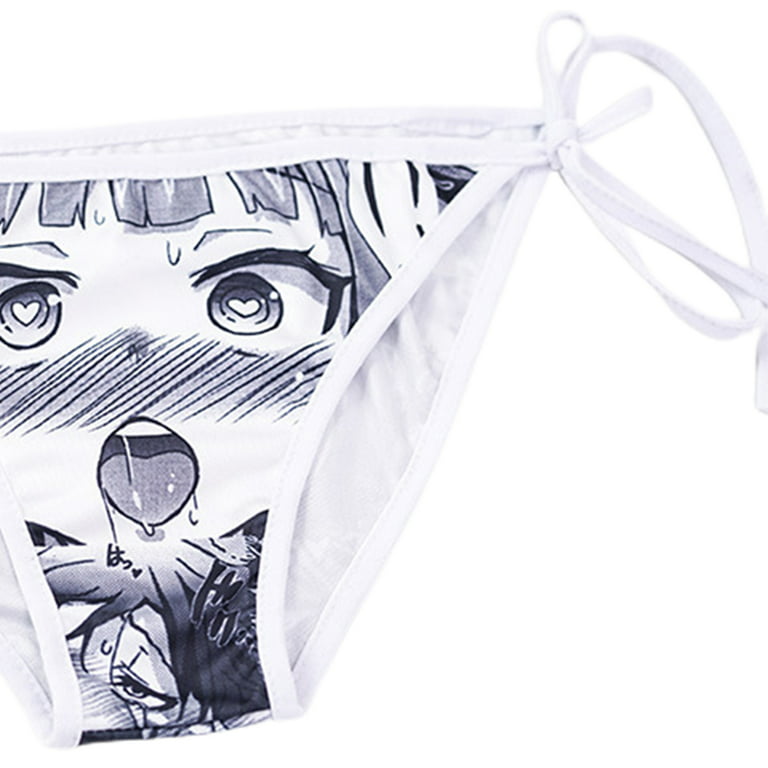 ZENTREE Women Underwear Adjustable Side Tie Panties Kawaii-Anime