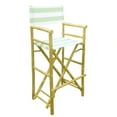 thumbnail image 1 of ZEW CH-192-0-23-Bamboo High Director Chair - Celadon Stripes- SET 2, 1 of 1