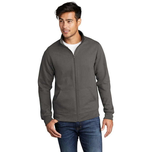 Port & Company Men's Core Fleece Cadet FullZip SweaT-Shirt PC78FZ