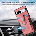 thumbnail image 5 of Jiahe Cover for Google Pixel 8 Pro, Wallet Case with Built-in 360°Rotation Ring Stand,Anti-Drop Shockproof Credit Card Slots Lens Protector Cover,Support Magnetic Car Mount,, pink, 5 of 8