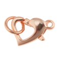 thumbnail image 2 of Broche de Langosta Zulema Joyería Broche de Joyería Grande Broche de Cadena de Corazón Oro rosa, 2 of 7