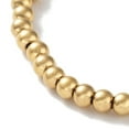 thumbnail image 2 of 316 Surgical Stainless Steel Round Beaded Stretch Bracelets Golden Inner Diameter: 2-1/8 inch(5.3cm) Wide: 4mm, 2 of 2