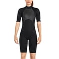 thumbnail image 1 of Greeniant Traje de buceo de 2 mm Alta eficiencia A prueba de frío Buena elasticidad Trajes de baño de estilo de manga corta Traje de neopreno de Deportes acuáticos Mujer Negro XS Greeniant OD020693-07, 1 of 6