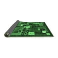thumbnail image 2 of Ahgly Company Indoor Round Abstract Emerald Green Contemporary Area Rugs, 8' Round, 2 of 4