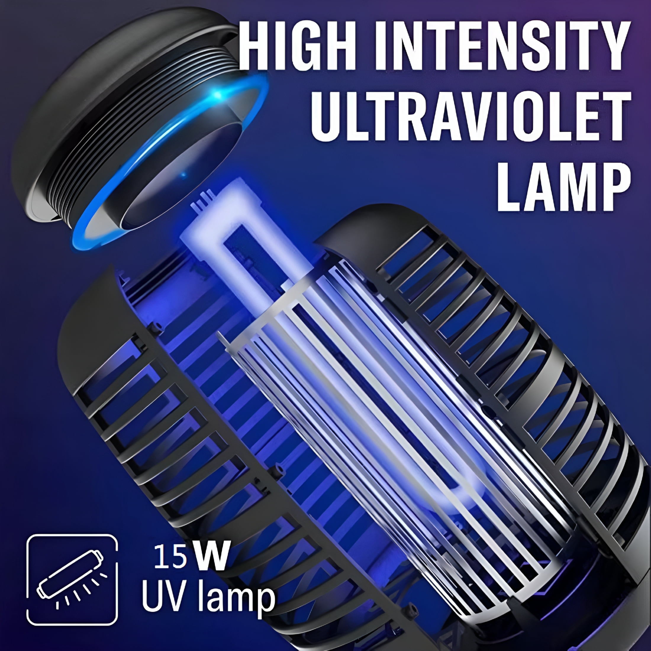 HIBIBUD Bug Zapper,Mosquito Zapper Fly Zapper for Outdoor & Indoor,Fly Traps for Backyard Patio Mosquito Zapper Indoor