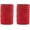 S8214 RED, variant on Pack of 2 Pearlized Raffia Ribbon Rolls 200 Yards for Kraft Packaging and Decoration (Red)