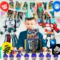 thumbnail image 6 of Transformers Party Decorations,29 Pcs Robot Birthday Decorations - Robot Party Balloons & Robot Birthday Banner Cake Toppers Tablecloth etc Robot Birthday Party Decorations, 6 of 7