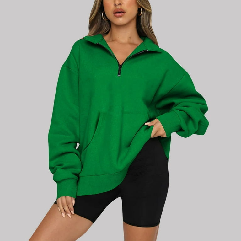 green oversized Sweatshirt with ribbed leggings-2 - 50 IS NOT OLD -  A Fashion And Beauty Blog For Women Over 50