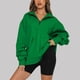 thumbnail image 1 of Puntoco Mujer Moda Casual Cremallera Sólida Turn-Down Collar Manga Larga Sudadera tops Blusa con Bolsillo Puntoco Puntoco-482, 1 of 7