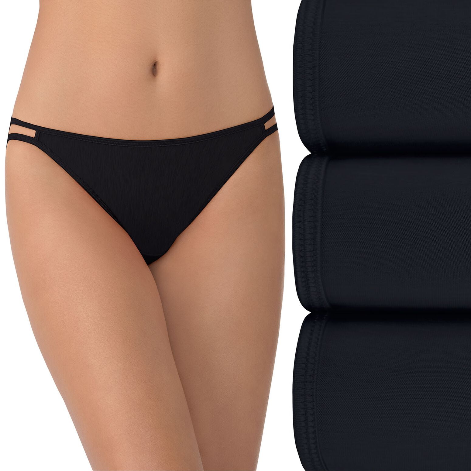 Vanity Fair Lingerie Women's Illumination String Bikini Underwear, 3-Pack