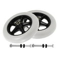 thumbnail image 1 of SEWACC 2 Pcs Roues pour Fauteuil Roulant Usage Extérieur Grande Capacité de Charge PVC Multi, 1 of 8
