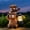 Brown Highland Cow, variant on Dragon Garden Statue Outdoor with Solar Lantern - Resin Dragon Decor for Garden, Patio, and Yard - 8.3 inches Dragon Gifts & Decorations (Dragon)