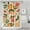 Oranges Flowers Beige, variant on Yellow Lemon Fruit Slices White Pattern Shower Curtain 36"x72" ,Bathroom Decorative Shower Curtains Set with 12 Hooks,Modern Waterproof Washable Shower Curtain