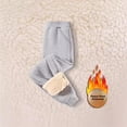 thumbnail image 1 of Pantalones deportivos informales con forro polar para niños, pantalones largos de invierno, ropa para niños, pantalones térmicos de nuevo estilo para niños, origen AE, 1 of 5