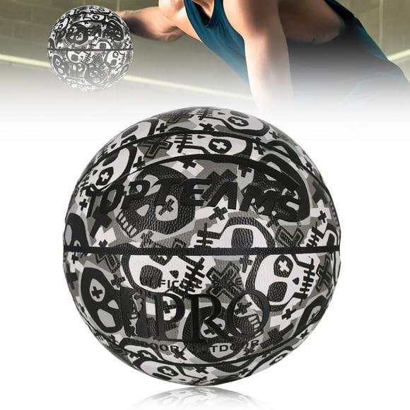 Toystoory Pelota de baloncesto de interior versátil de tamaño 7 Pelota de baloncesto duradera y resistente Pelota de bandeja Tamaño de bandeja Deportes y aire libre