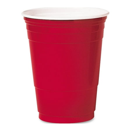 Solo Plastic Party Cold Cups 16oz Red 50/Bag 20 Bags/Carton P16RLRCT