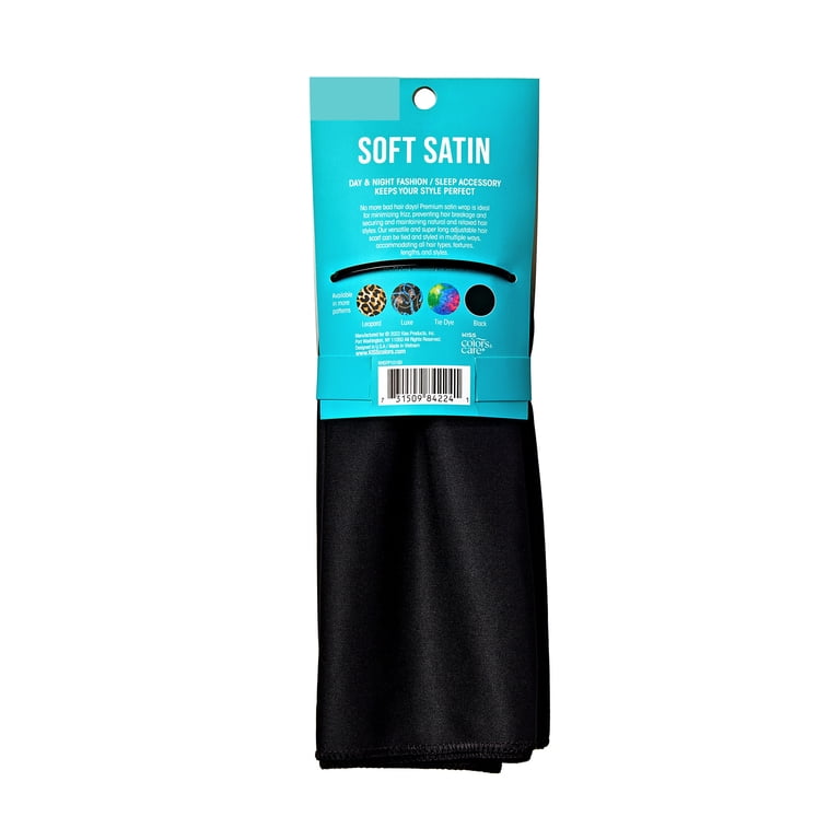 KISS Colors & Care Hair Wrap Scarf, Soft Satin, Adult, Female Hats