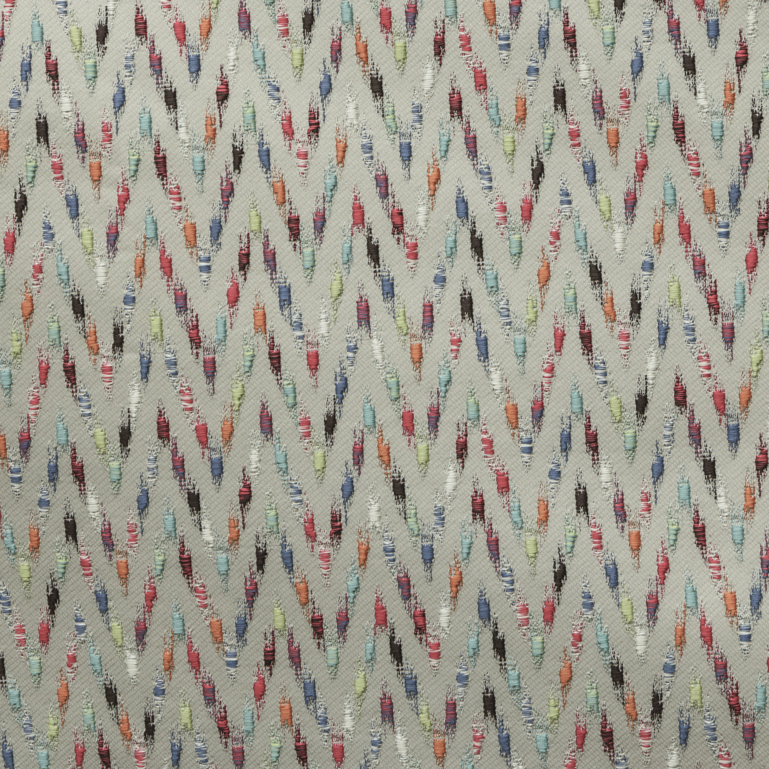 Fabric Mart Direct Multi Color Jacquard Fabric By The Yard, 54 inches or 137 cm width, 7 Continuous Yards Multi Jacquard Fabric, Colorful, Geometric Embroidery, Upholstery Drapery Curtain Wholesale