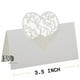 thumbnail image 4 of 50x Tarjetas De Nombre De De Amor Blancas Para Decoración De De, 4 of 4