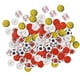 thumbnail image 5 of 100 botones de madera con 2 agujeros, forma redonda, baloncesto, fútbol, patrón mixto, botones de costura, 5 of 12
