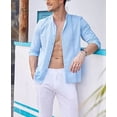 thumbnail image 4 of Camisas Casual Guayabera Cubana Para Hombre Manga Larga, 4 of 7
