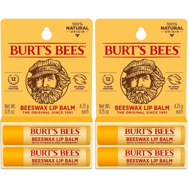 Bálsamo labial Burt's Bees Original Bees Bees Bees Bees Bees Bees Bees Bees, 4,25 ml (paquete de 2)