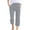 Light Gray, variant on Women's Casual Solid Color Plain Weave Breathable 7/8 Pants Soft Stylish Women's Casual Pants